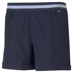 PUMA Golf Puma Elastic 4in Navy Womens Golf Shorts