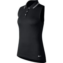 Nike Dri-FIT Victory Solid Womens Sleeveless Golf Polo 16 Nike Dri-FIT Victory Solid Womens Sleeveless Golf Polo -Gofl Clothes Store 13304 010BLACK