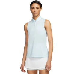 Nike Dri-FIT Victory Solid Womens Sleeveless Golf Polo 18 Nike Dri-FIT Victory Solid Womens Sleeveless Golf Polo -Gofl Clothes Store 13304 449TOPAZMIST