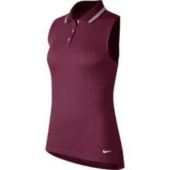 Nike Dri-FIT Victory Solid Womens Sleeveless Golf Polo 26 Nike Dri-FIT Victory Solid Womens Sleeveless Golf Polo -Gofl Clothes Store 13304 671VILLIANRED