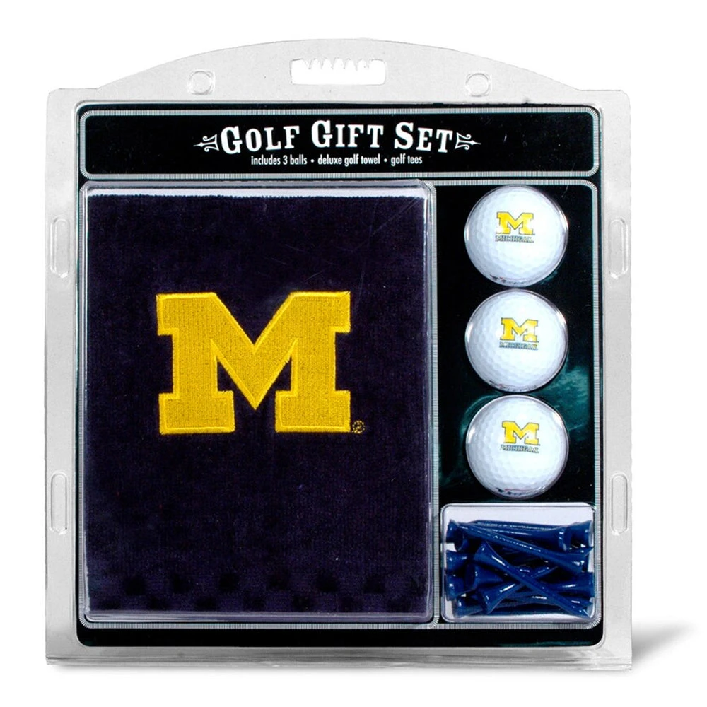 Team Golf Michigan Wolverines Embroidered Towel Gift Set 1 Team Golf Michigan Wolverines Embroidered Towel Gift Set