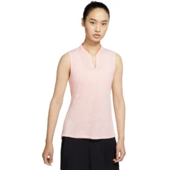 Nike Breathe Womens Sleeveless Golf Polo -Gofl Clothes Store 15786 WASHDCORAL664