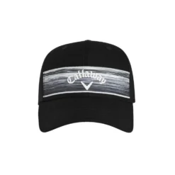 Callaway Stripe Mesh Adjustable Mens Hat 14 Callaway Stripe Mesh Adjustable Mens Hat -Gofl Clothes Store 16125 BLKWHTGREY 2