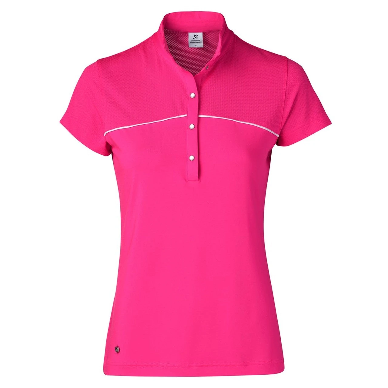 Daily Sports Adina Hot Pink Womens Golf Polo 1 Daily Sports Adina Hot Pink Womens Golf Polo