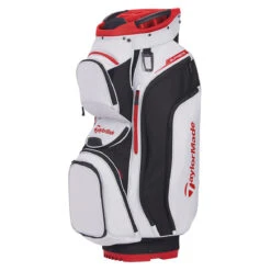TaylorMade Supreme Golf Cart Bag 9 TaylorMade Supreme Golf Cart Bag -Gofl Clothes Store 16326 SILVRWHTBLK