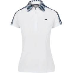 J.Lindeberg J. Lindeberg Cara Gingham Womens Golf Polo