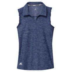 Adidas Golf Adidas Spacedye Girls Sleeveless Golf Polo