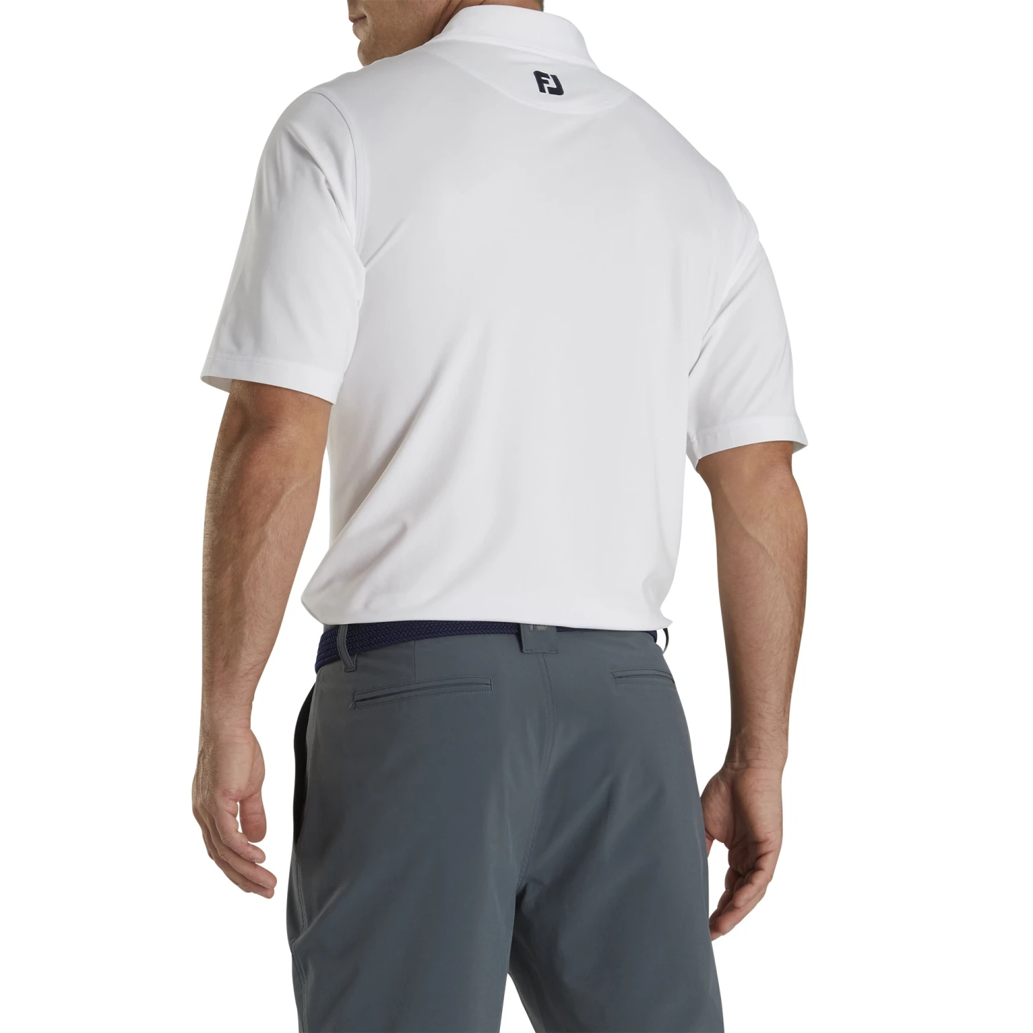 FootJoy Lisle Chestband Self Collar Mens Golf Polo 2 FootJoy Lisle Chestband Self Collar Mens Golf Polo - Image 2