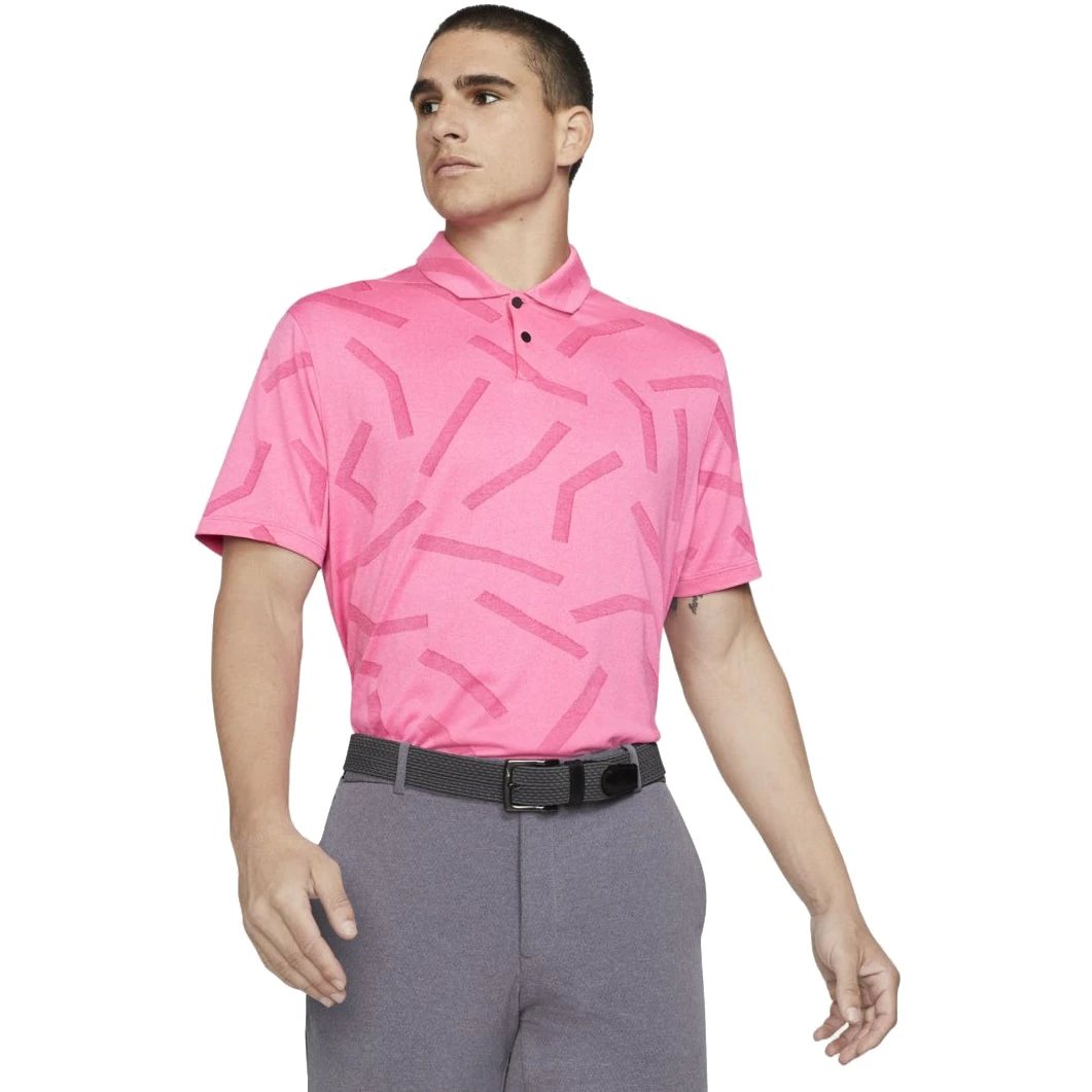 Nike Dri-FIT Vapor Course Print Mens Golf Polo 1 Nike Dri-FIT Vapor Course Print Mens Golf Polo