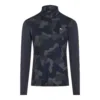 J.Lindeberg J. Lindeberg Brandon Mid Layer JL Navy Camo Mens Golf 1/4 Zip