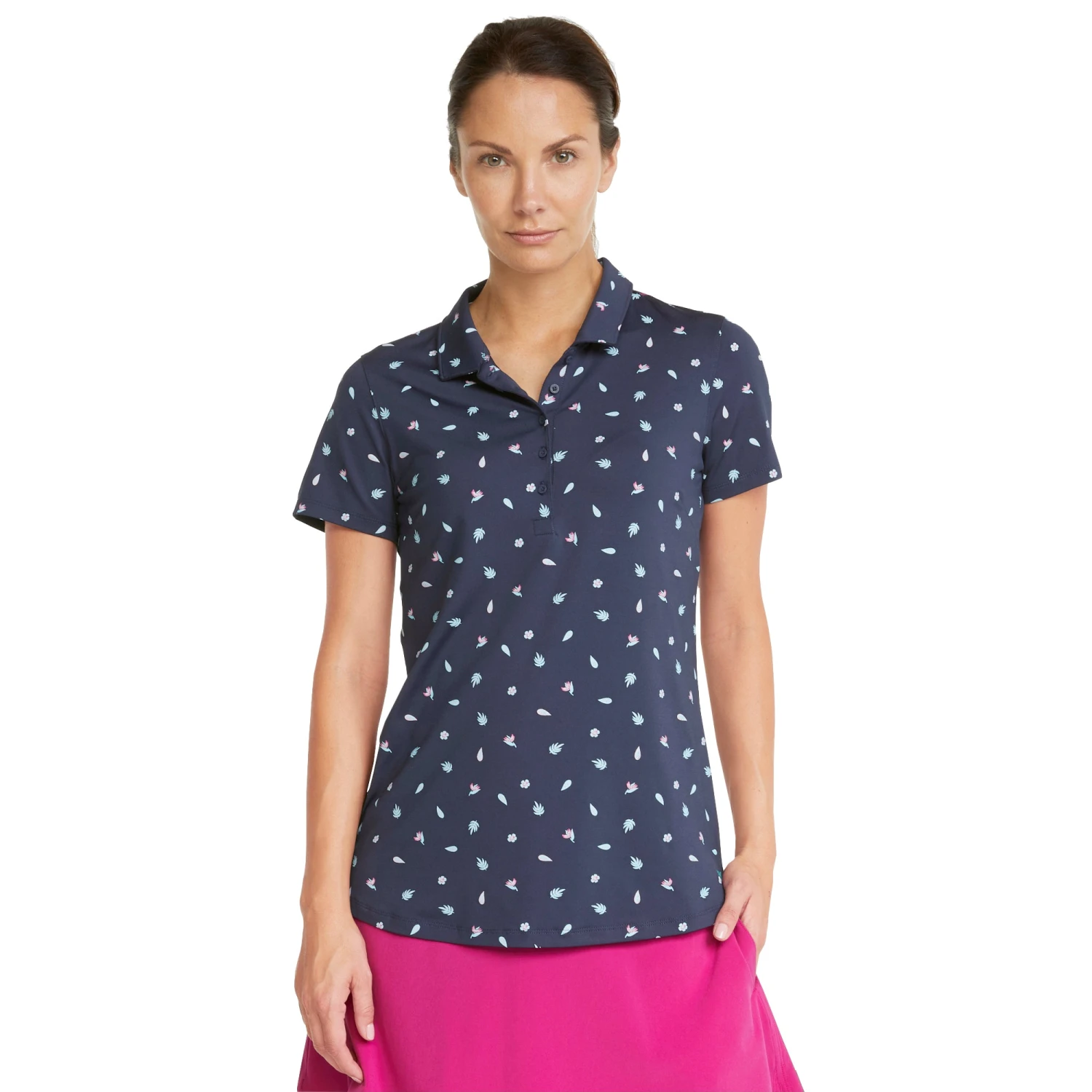 PUMA Golf Puma MATTR Tropics Womens Golf Polo 1 PUMA Golf Puma MATTR Tropics Womens Golf Polo