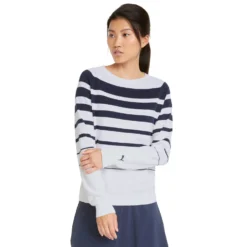 PUMA Golf Puma Striped Womens Golf Sweater