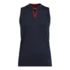 J.Lindeberg J. Lindeberg Leya Navy Womens Sleeveless Golf Polo