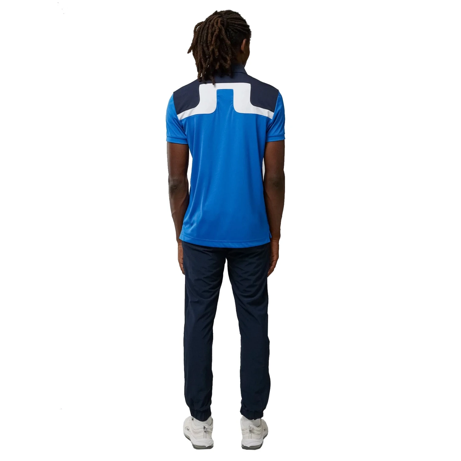 J.Lindeberg J. Lindeberg Jeff Regular Fit Nautical Blue Mens Golf Polo 2 J.Lindeberg J. Lindeberg Jeff Regular Fit Nautical Blue Mens Golf Polo - Image 2